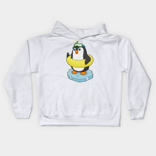 Penguin Ice floe Swimming Lifebuoy Kids Hoodie